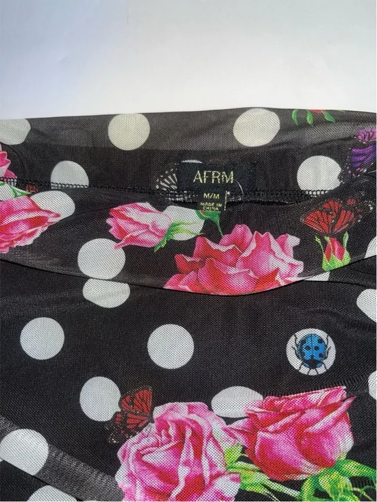 AFRM Bevin Print Power-Mesh Maxi Skirt (Size: M) - Picture 6 of 6
